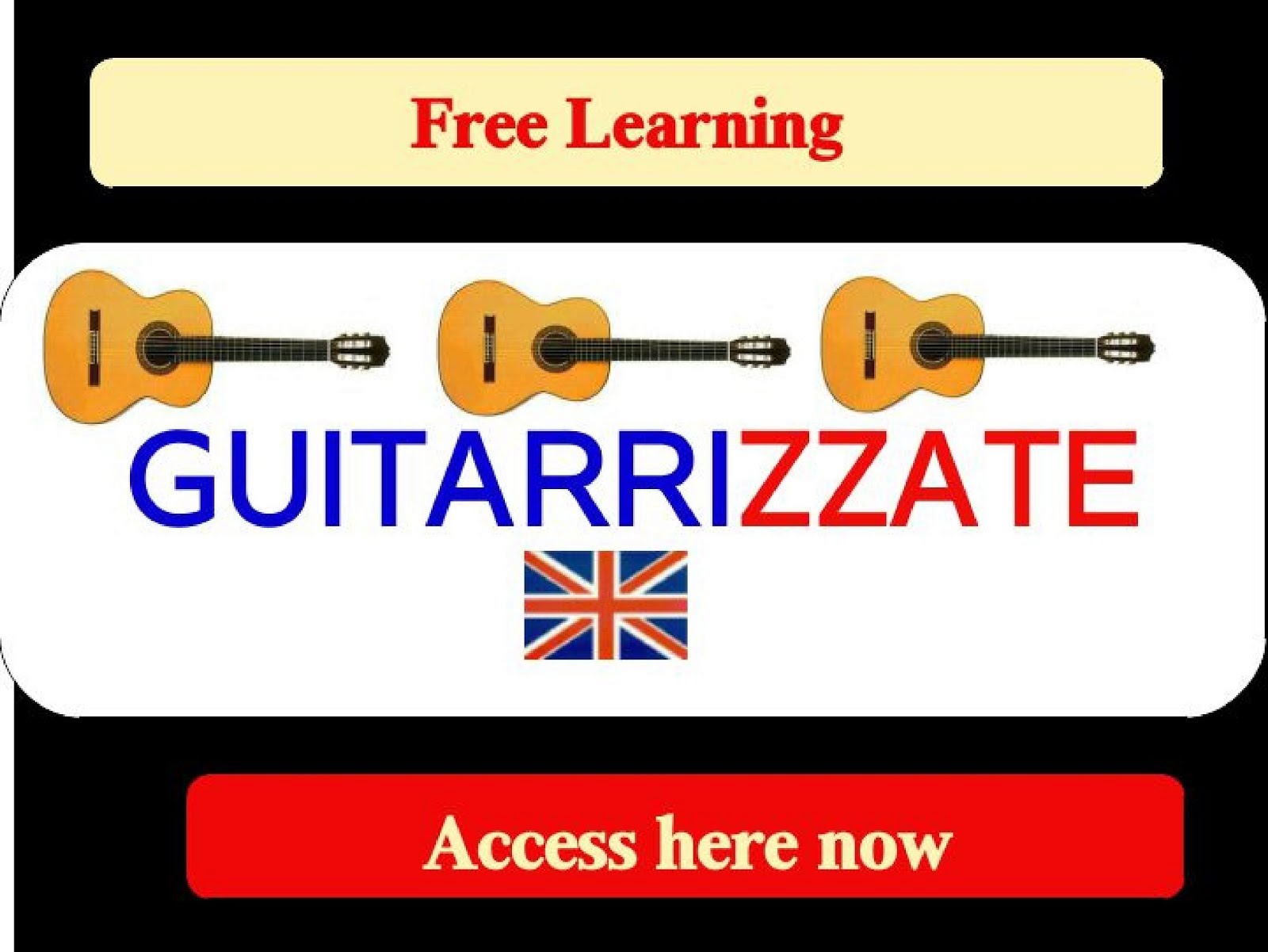 GUITARRIZZATE access now, Free Learning by Musizzate