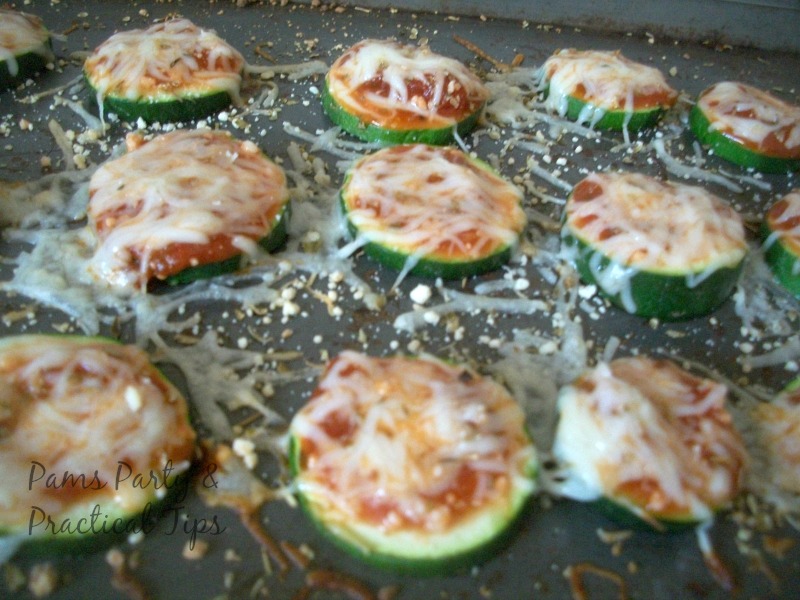 Zucchini Pizza Bite Appetizers 