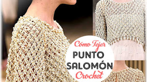 Cómo Tejer el Punto Salomón a Crochet / Tutoriales