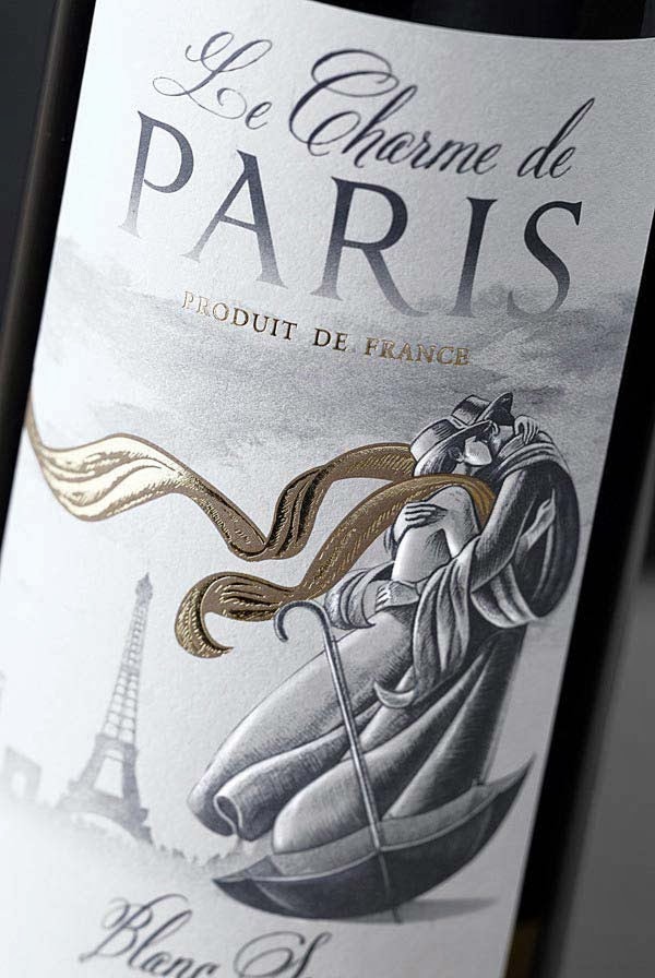 wine label design