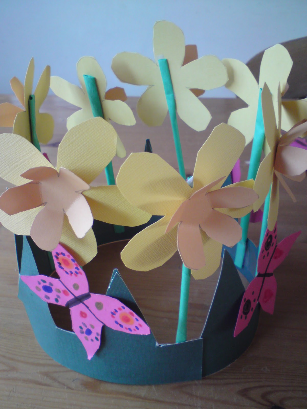 Loula Belle At Home Making an Easter hat