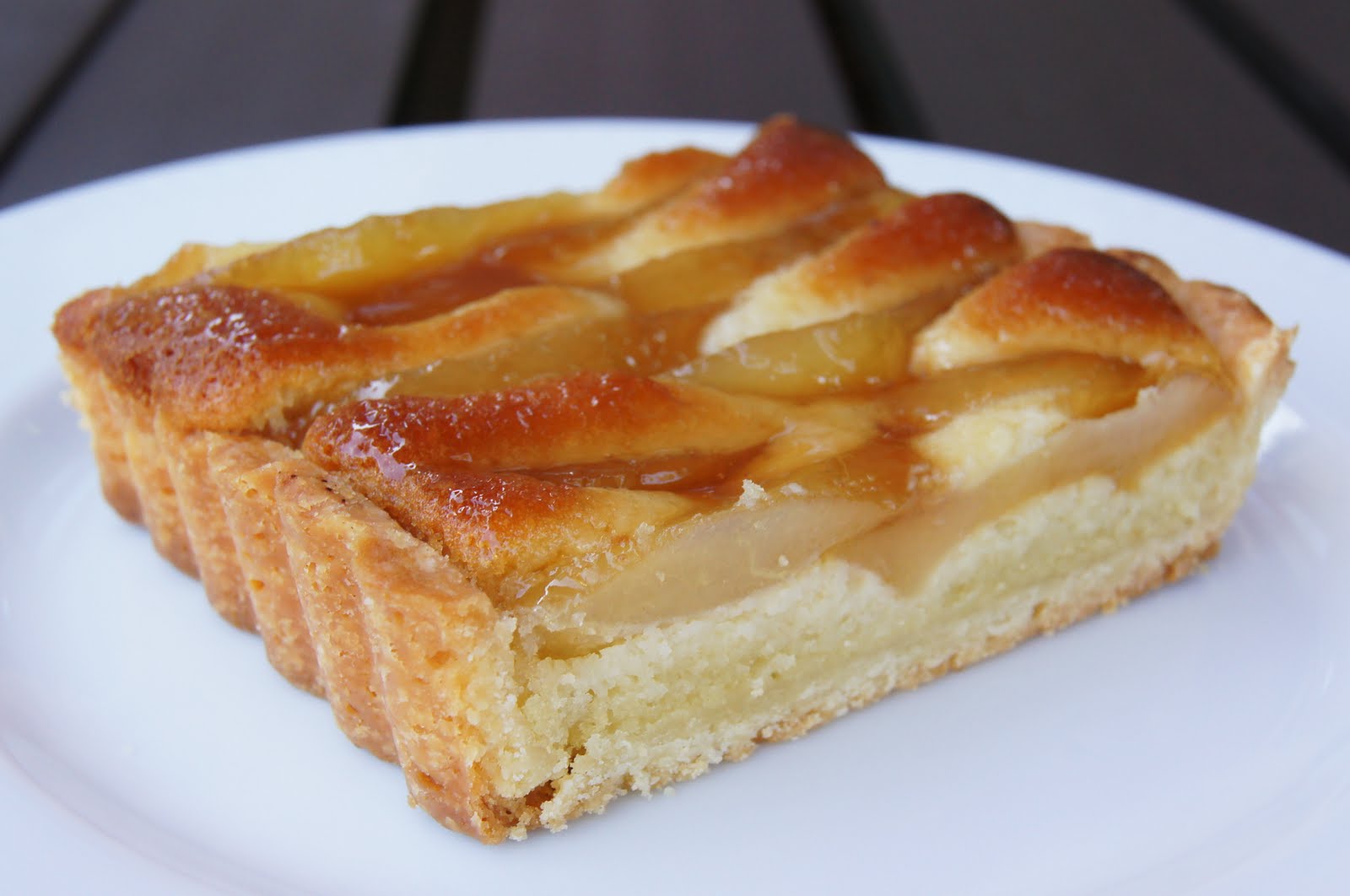 Canned Pears Go High Class Whiskey Pear Tart