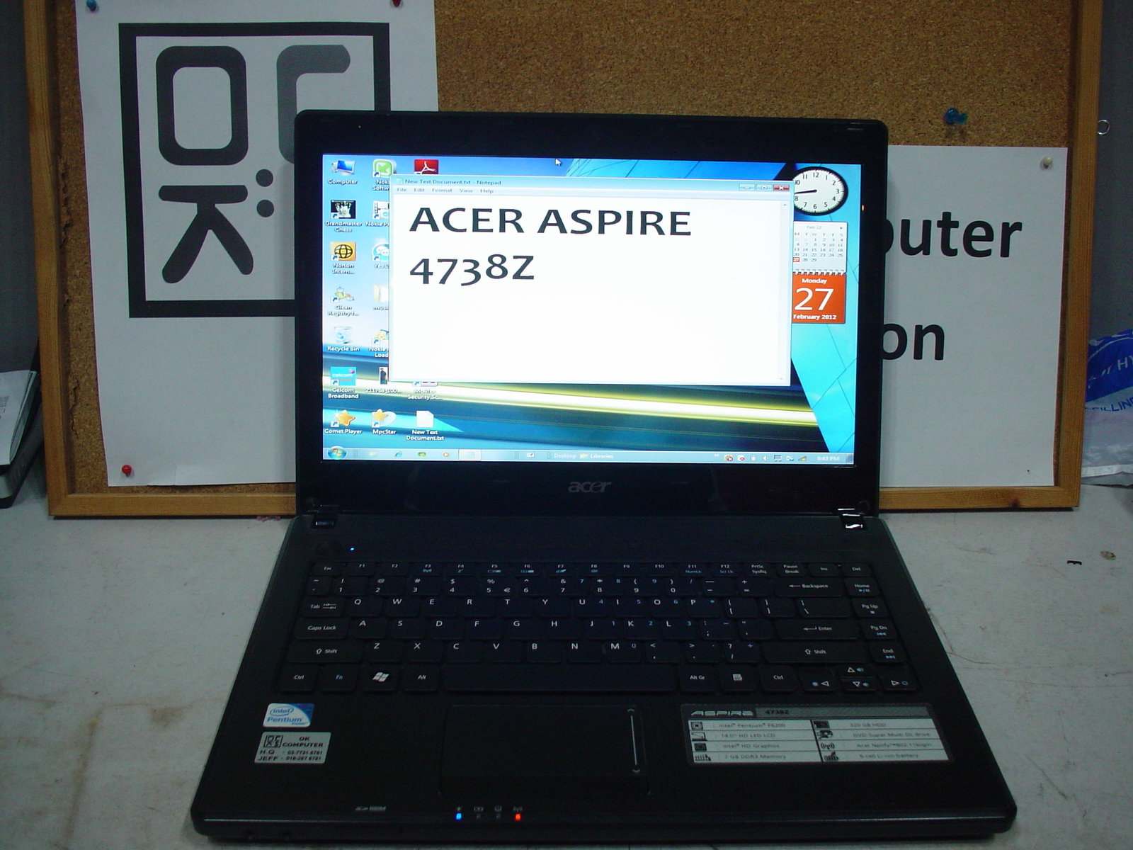 Repair Screen Laptop Acer Aspire 4738Z
