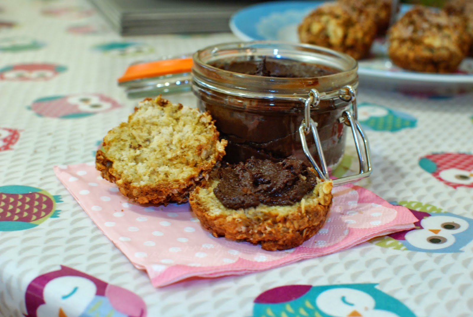 Please Pass the Skinny Porridge Bread Scones & Home Made ''Nutella''