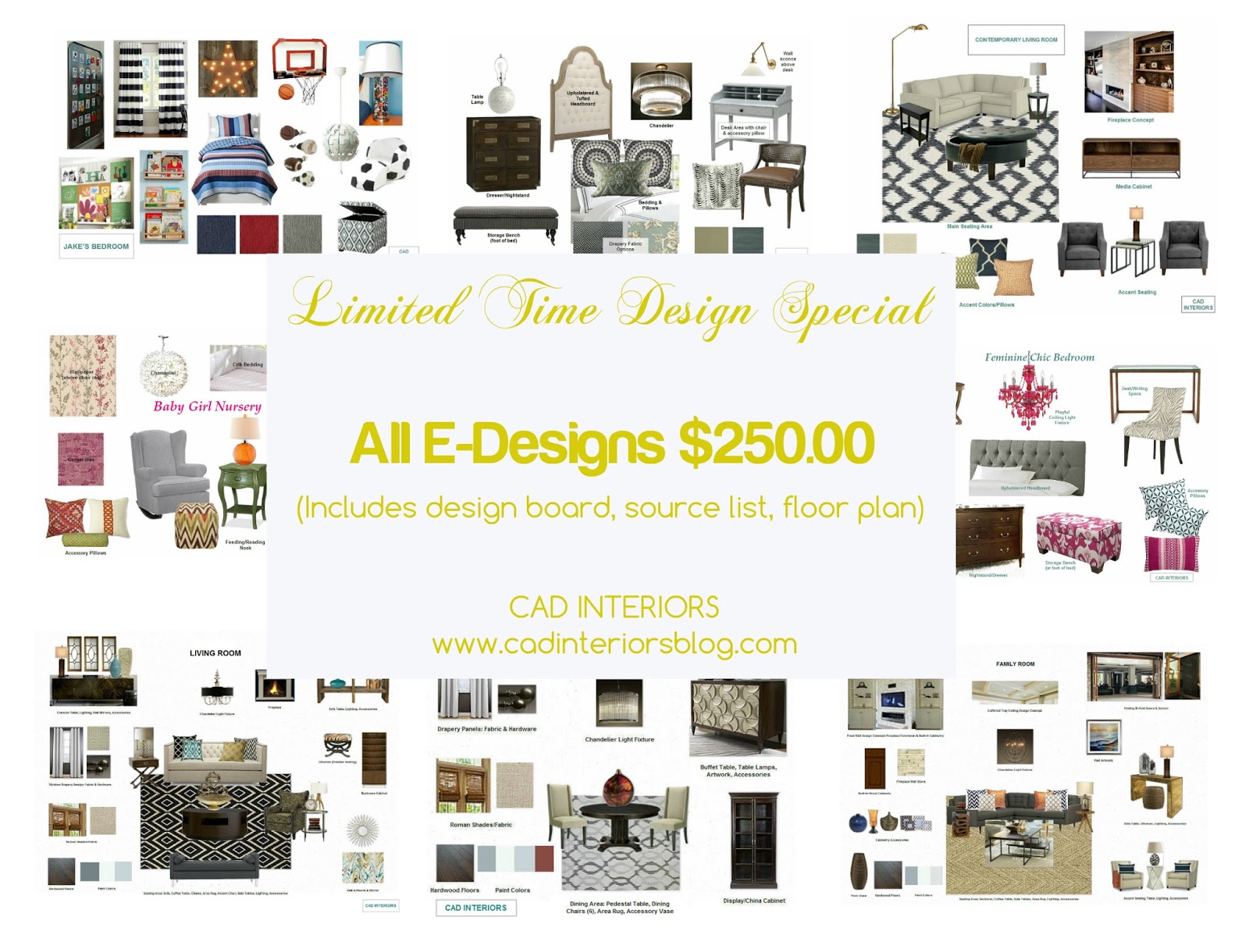 Cad Interiors Affordable Stylish Special Pricing Promotion Interior Design Decorating Services