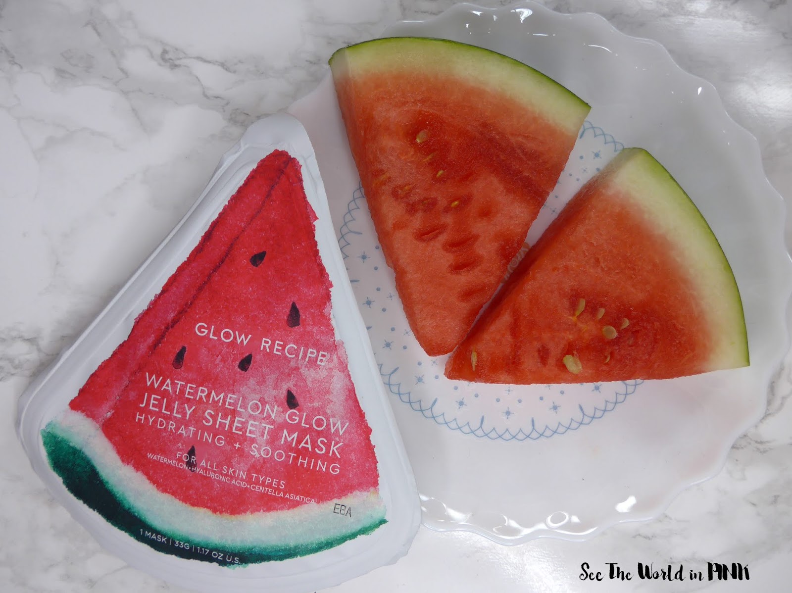 Mask Wednesday - Glow Recipe Watermelon Glow Jelly Sheet Mask! 