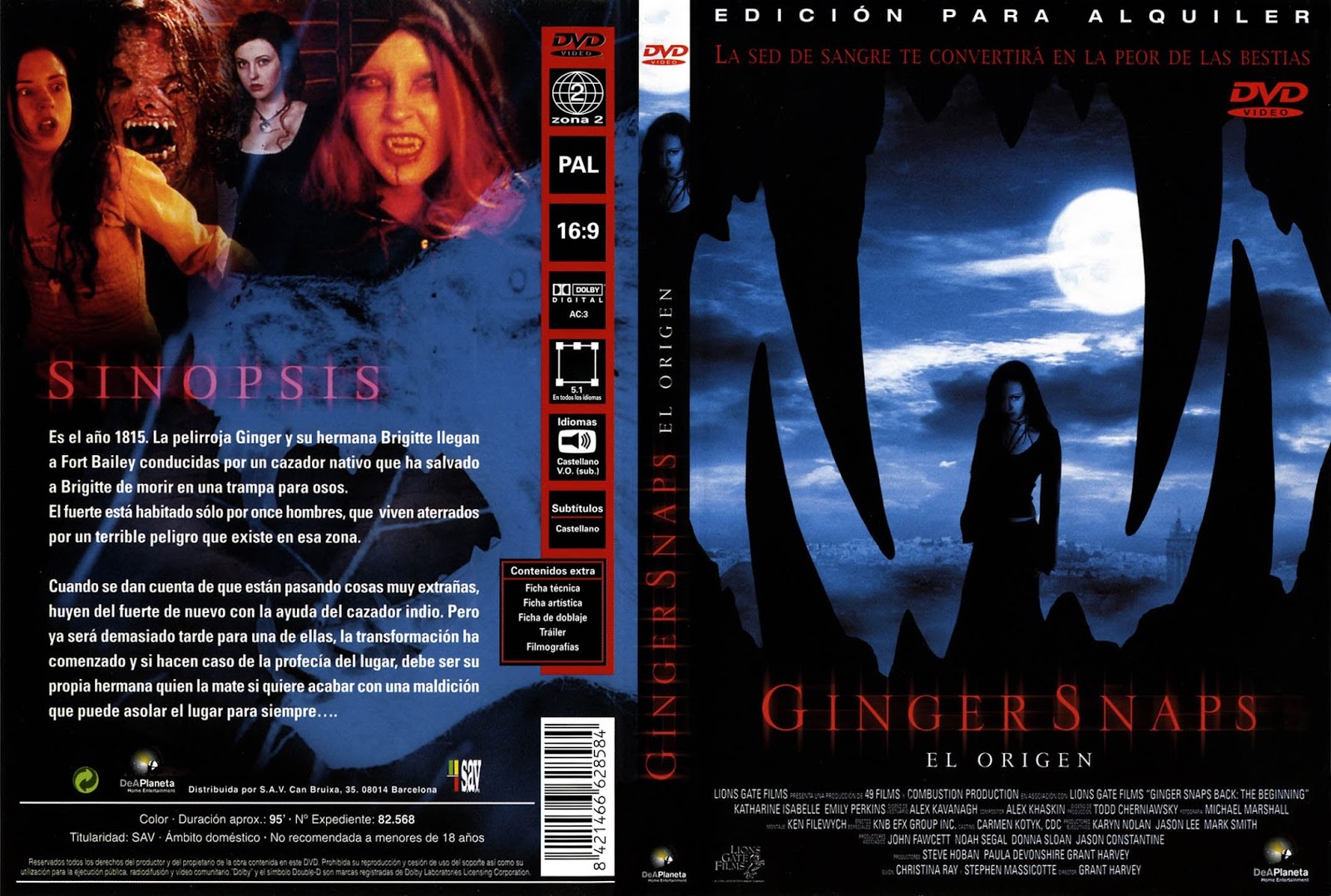 Ginger Snaps Back The Beginning (2004) ျမန္မာစာတန္းထိုး ေရႊရုပ္ရွင္