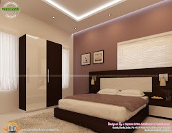 interior bedroom decoration floor plan designs kerala square plans 1380 feet