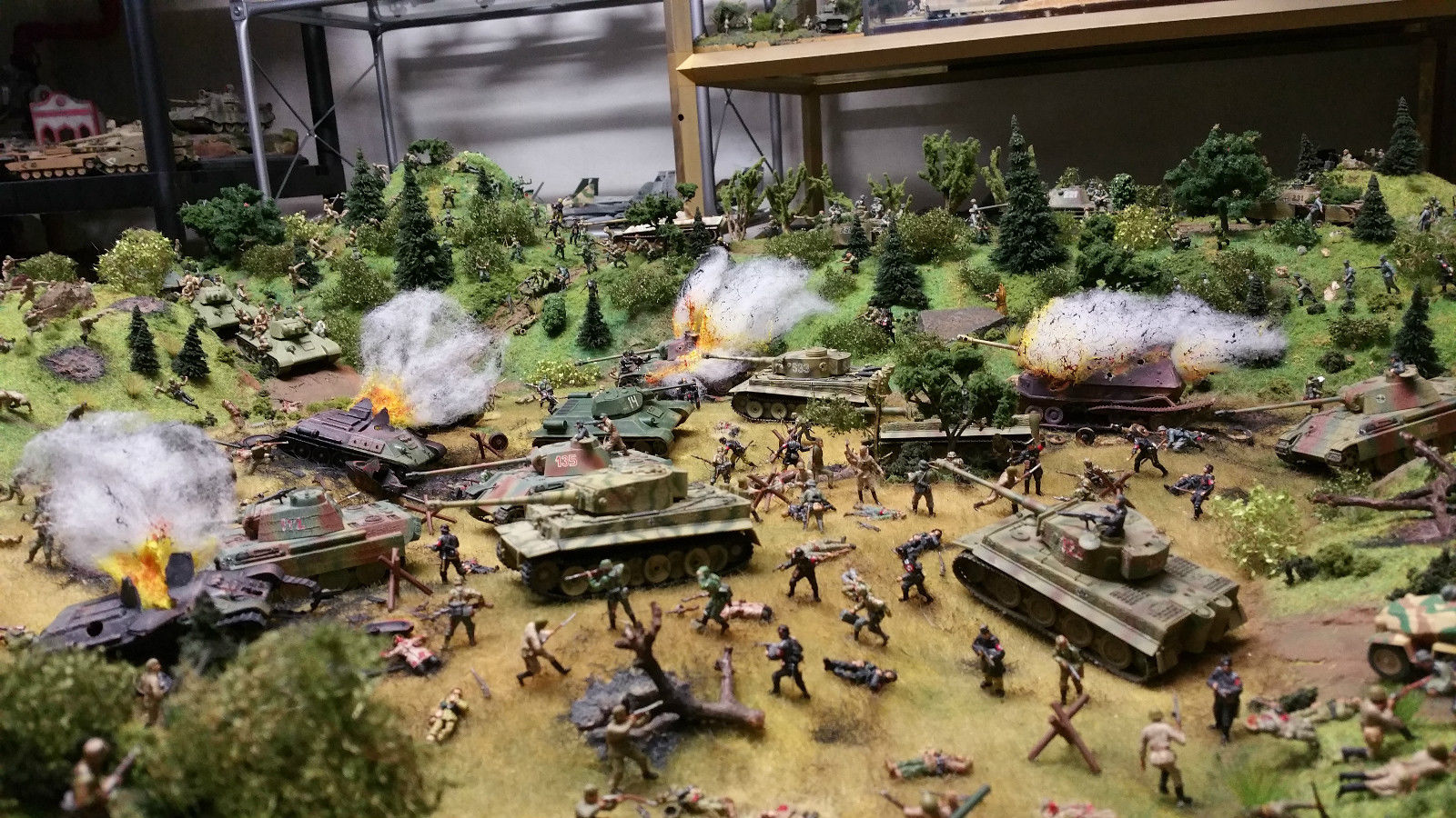 A ww2 Battle of Kursk diorama