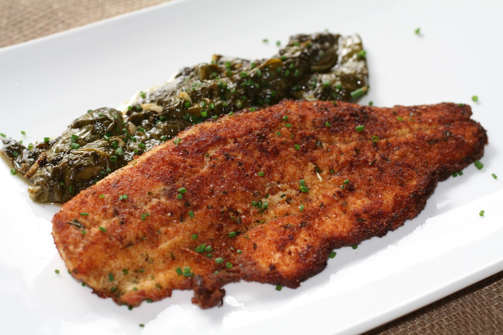 You have to cook it right Lake Trout Brushed with Dijon Mustard and