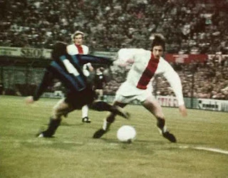Photo Rare Finale Coupe D’Europe 1972 : Inter Milan Contre Ajax Amsterdam – Édition Collector Noir Et Blanc