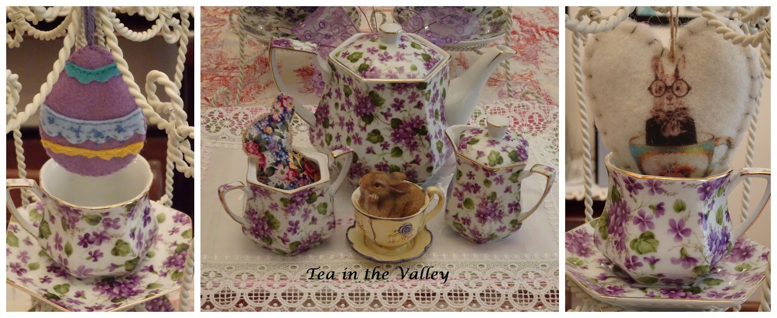 bunny rabbit tea set