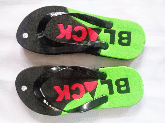 Sandal Jepit Black Hijau
