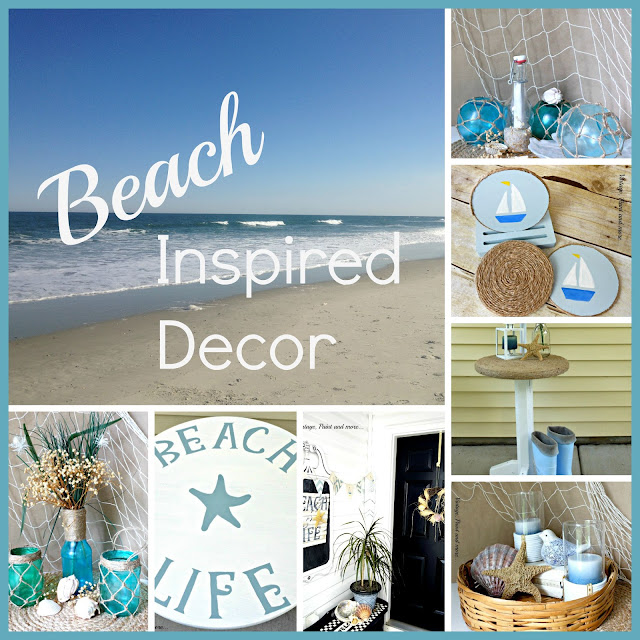 Vintage, Paint and more... Beach Inspired Decor Collage