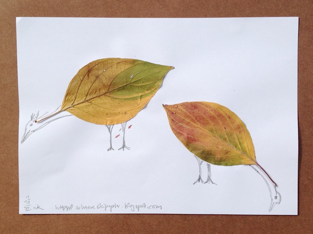 Kreativ Oder Primitiv Crayon Art Parchen Im Regen