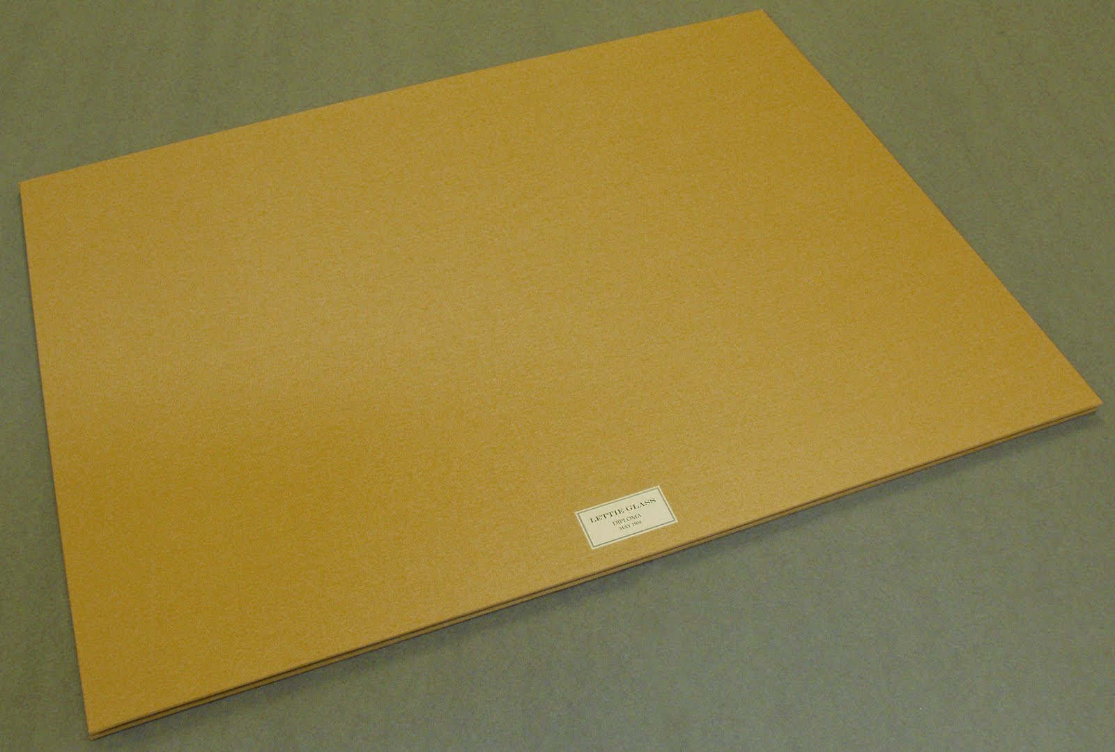 Speaking Volumes Treatment of a vellum diploma