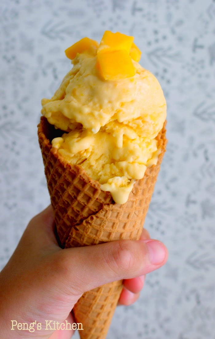 Peng's Kitchen: Homemade Mango Ice-cream