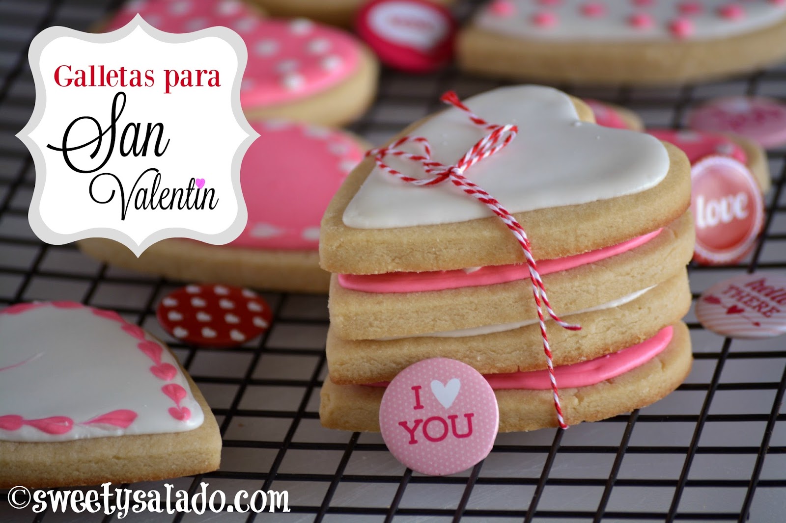  Plantillas de galletas con corazones de 6 x 6 pulgadas para  glaseado real, plantillas de San Valentín para galletas de azúcar, 16  plantillas de plástico reutilizables para galletas con formas de