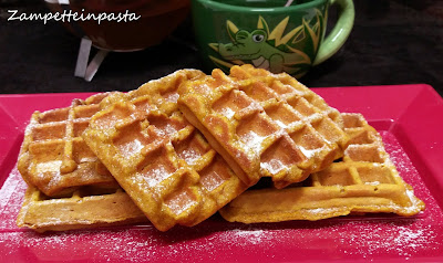 Waffle alla zucca - Ricetta waffle alla zucca senza burro