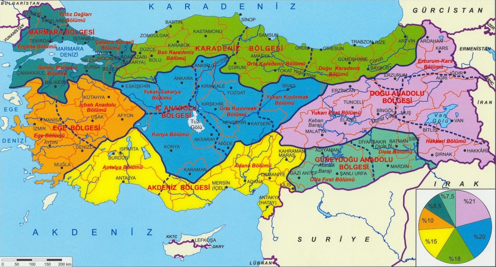 Map of Turkey Regions ~ Turkey Physical Political Maps of the City