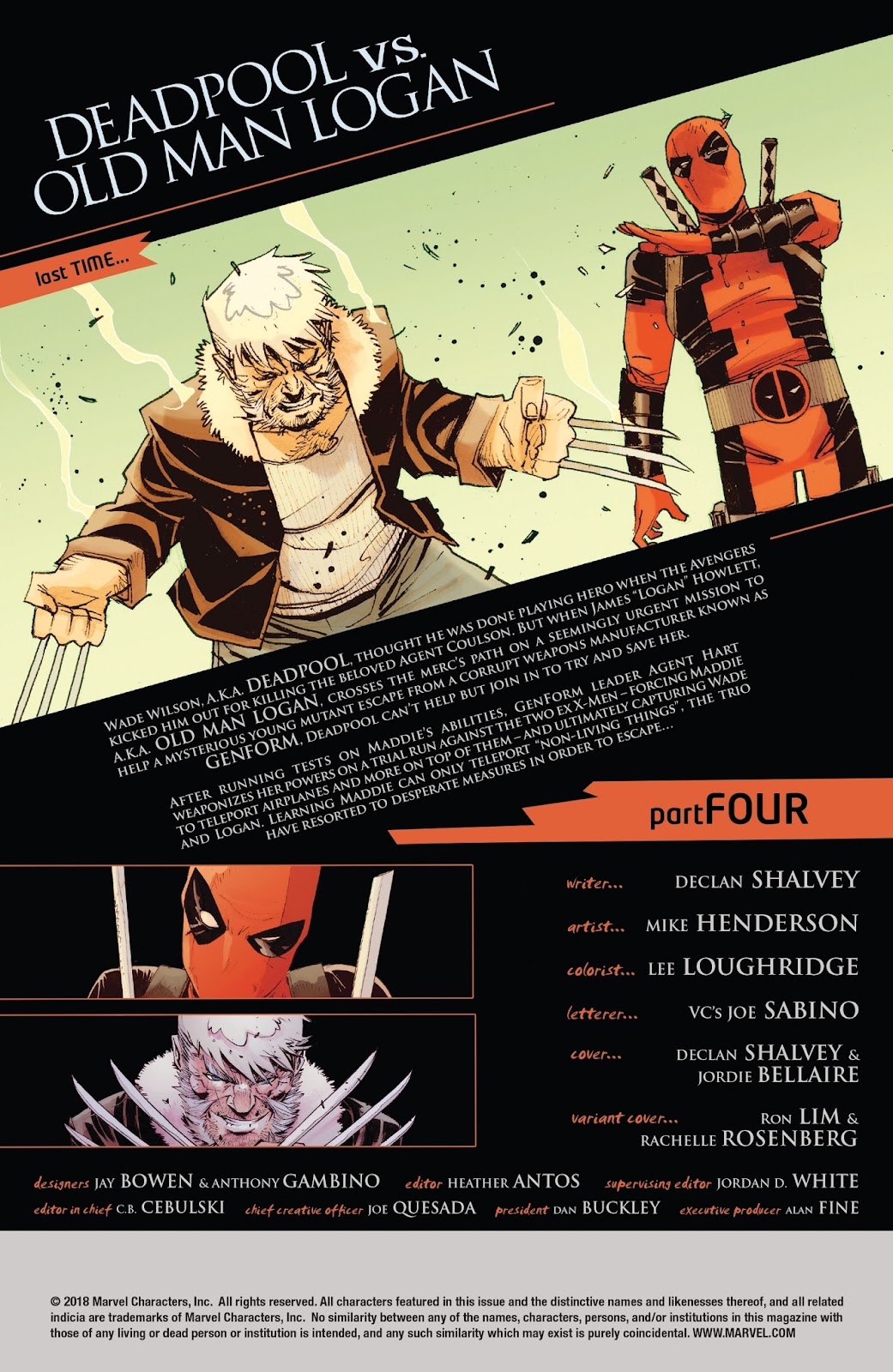 Comic Deadpool Vs Old Man Logan Issue 4