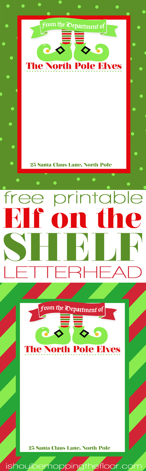 Elf On The Shelf Letterhead Elf On The Shelf Letters