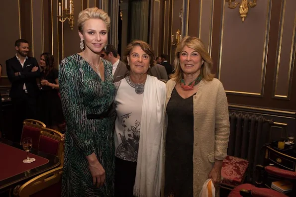 Princess Charlene of Monaco attended a concert of the popular French singer Marina Kaye (Marina Dalmas) 