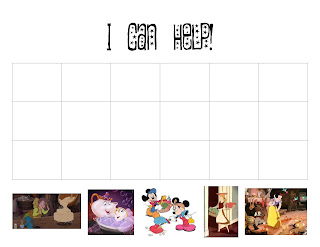 Toddley Disney Helper Sticker Chart Free Printable