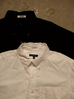 Engineered Garments "19th Century BD Shirt in White & Black Cambridge Oxford" Fall/Winter 2015 SUNRISE MARKET