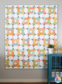 Windy City pattern by A Bright Corner - fun quilt pattern that uses precut fabric and has four sizes: crib, throw, twin, queen