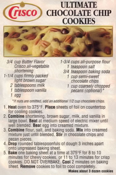Crisco Peanut Butter Chocolate Chip Cookie Recipe Crisco Peanut Butter Chocolate Chip Cookie Recipe