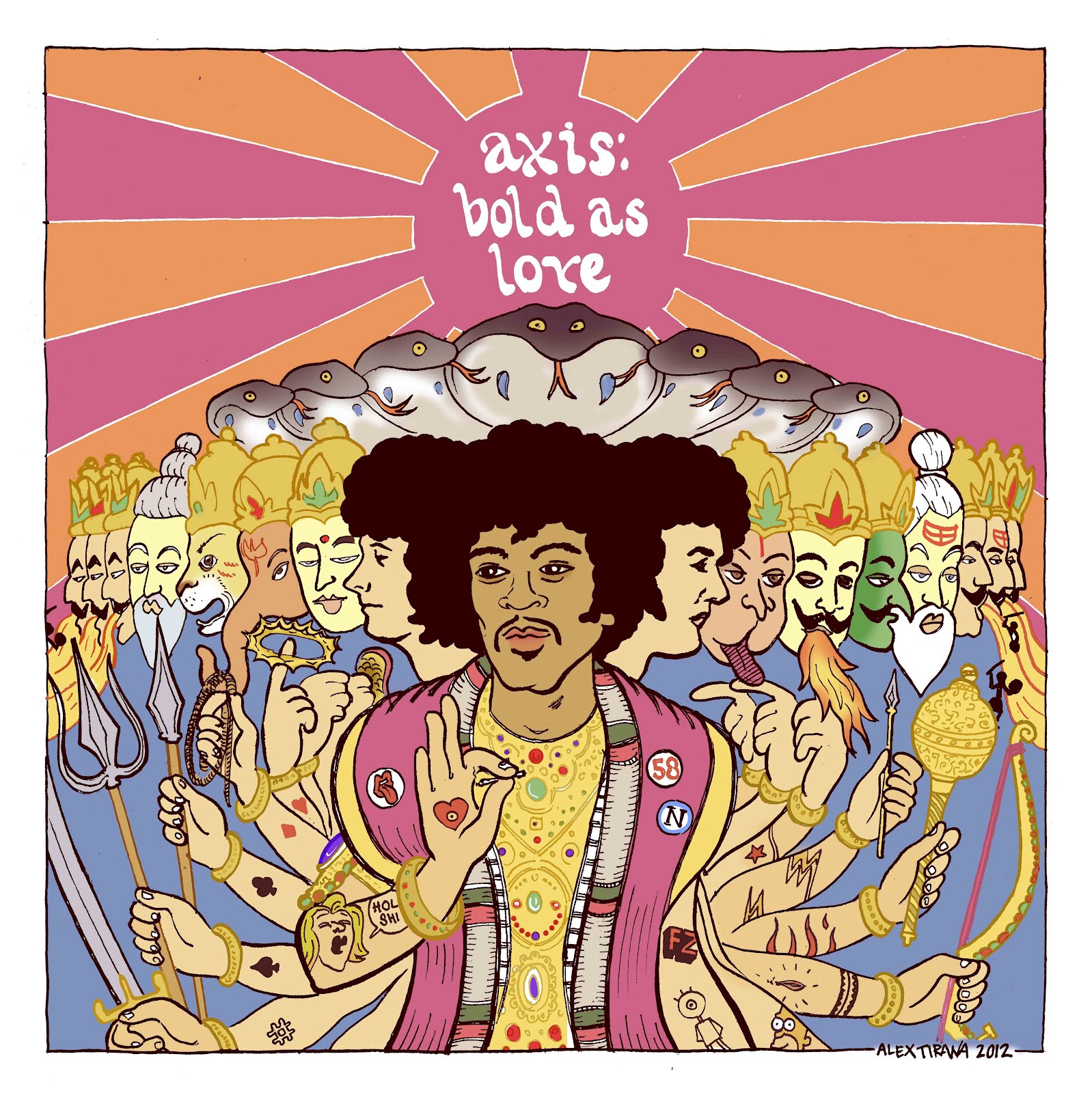 Cartoline da Tirana Axis bold as love.