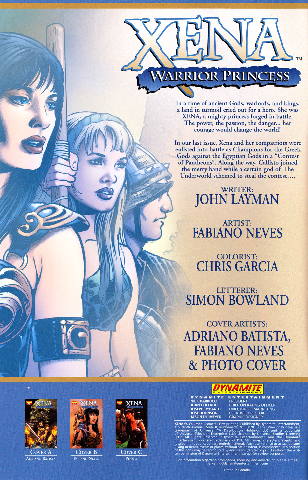 Read online Xena (2006) comic -  Issue #3 - 3