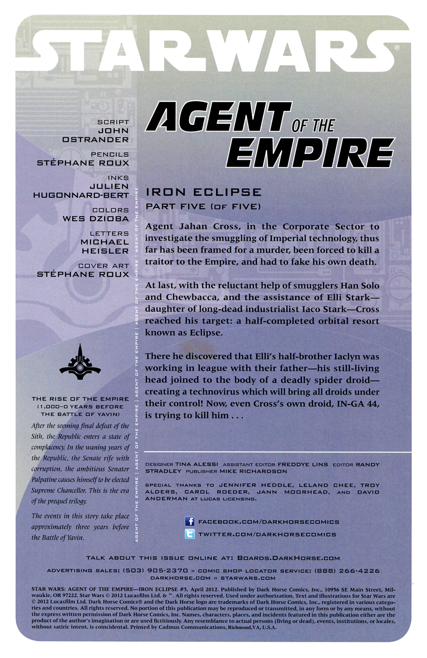 Read online Star Wars: Agent Of The Empire - Iron Eclipse comic -  Issue #5 - 3