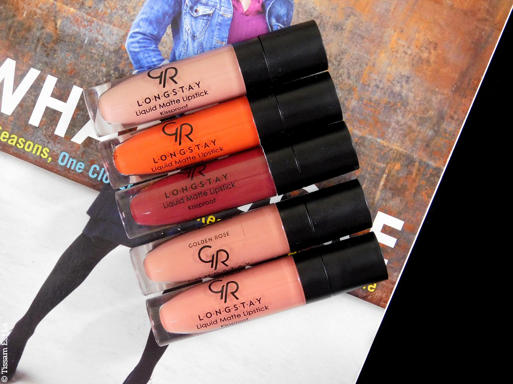 Golden Rose | Longstay Liquid Matte Lipsticks 5 New Shades Review & Swatches - Avis Golden Rose | Longstay Liquid Matte Lipsticks 5 New Shades Review & Swatches - Avis