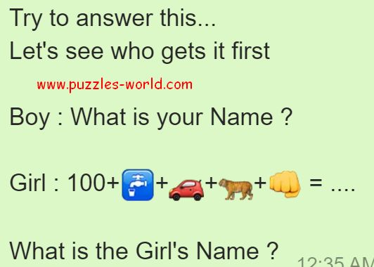Riddle Girl S Name Car Name Riddle Girl S Name Car Name