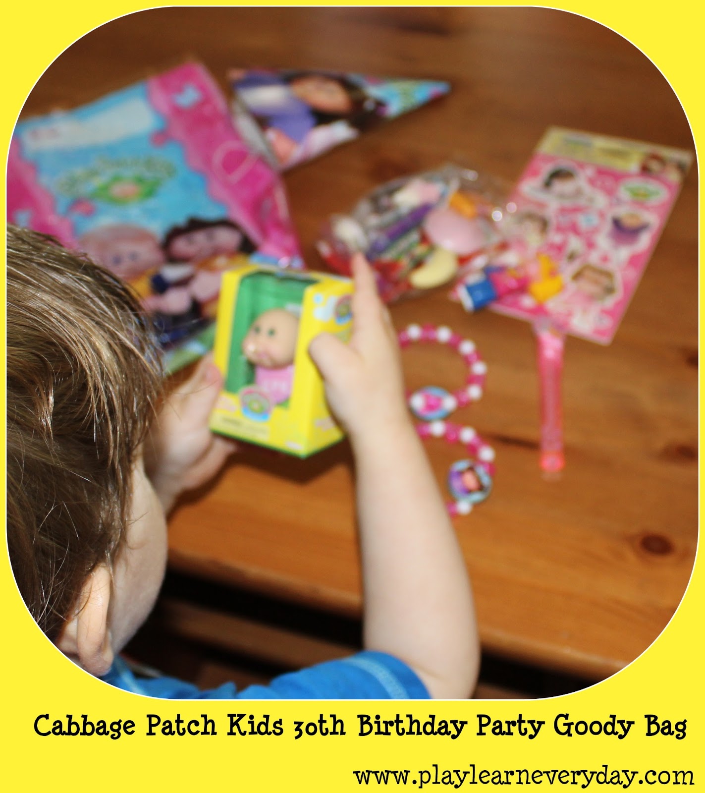 Cabbage Patch Kids 30th Birthday Party Goody Bag Play and Learn Every Day