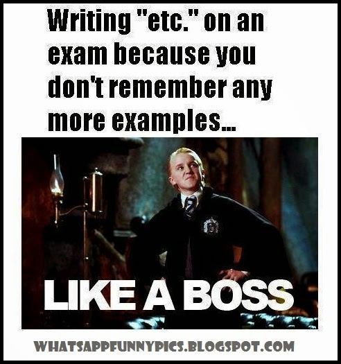 Writing Etc On An Exam Sheet Like A Boss Funny Image Writing Etc On An Exam Sheet Like A Boss Funny Image