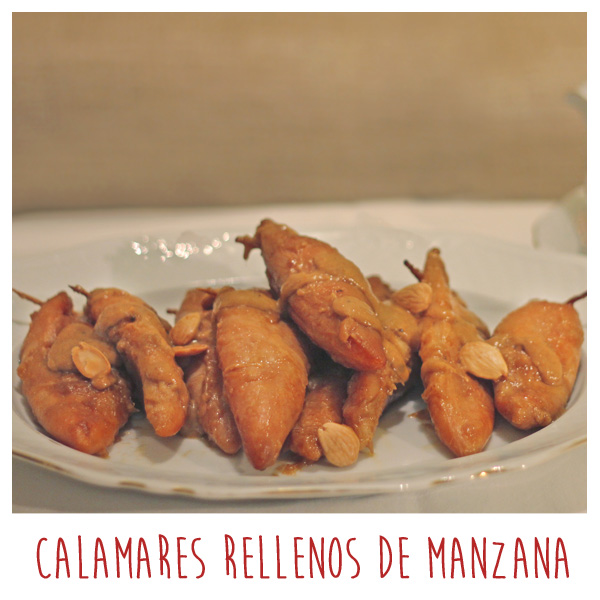 Foto: Calamares rellenos de manzana