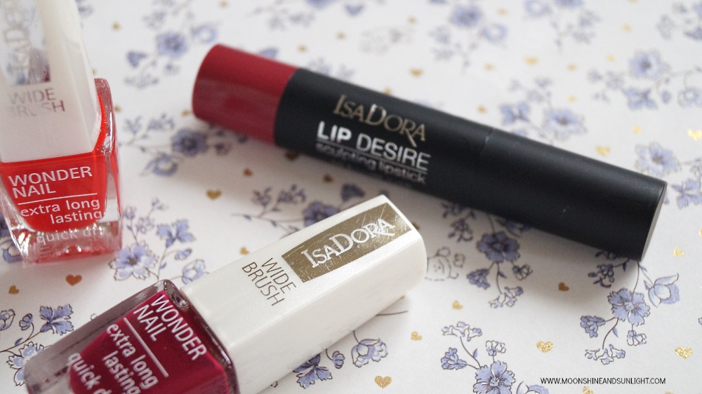 Moonshine and sunlight , IsaDora Cosmetics Nail polish , Lipstick 