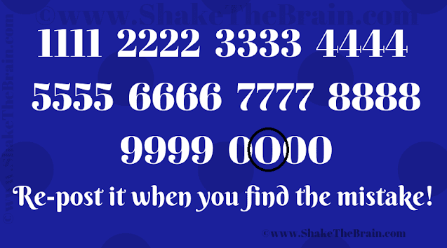 Answer of Finding Mistake Picture Puzzle