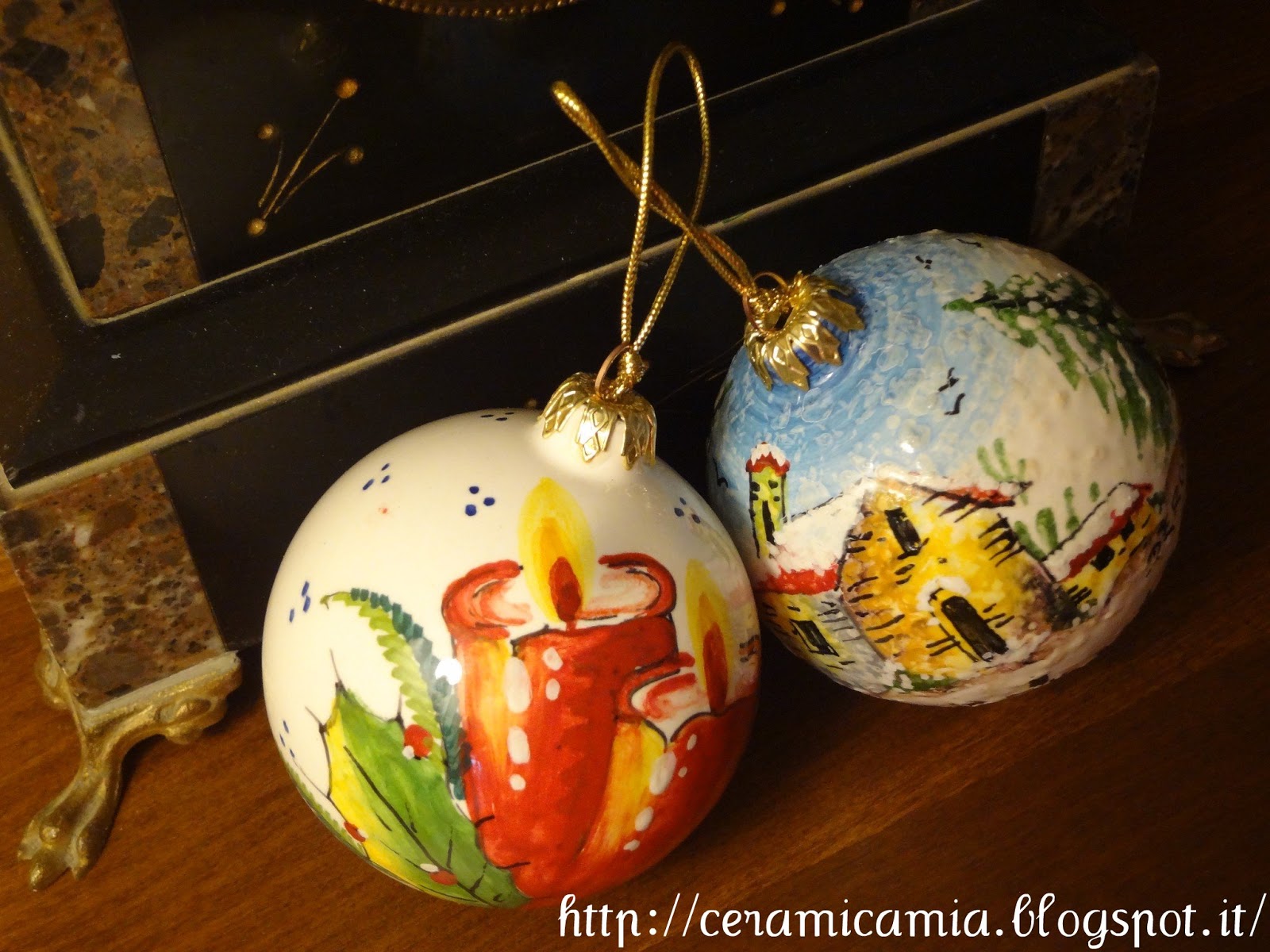 Palle Di Natale In Ceramica