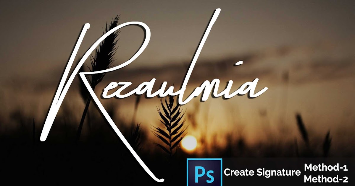 How To Create Own Photography Signature Logo/ Watermark in How To Create Own Photography Signature Logo/ Watermark in