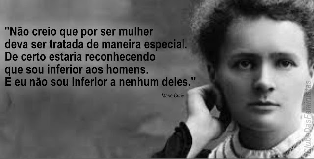 O feminismo de Marie Curie O feminismo de Marie Curie