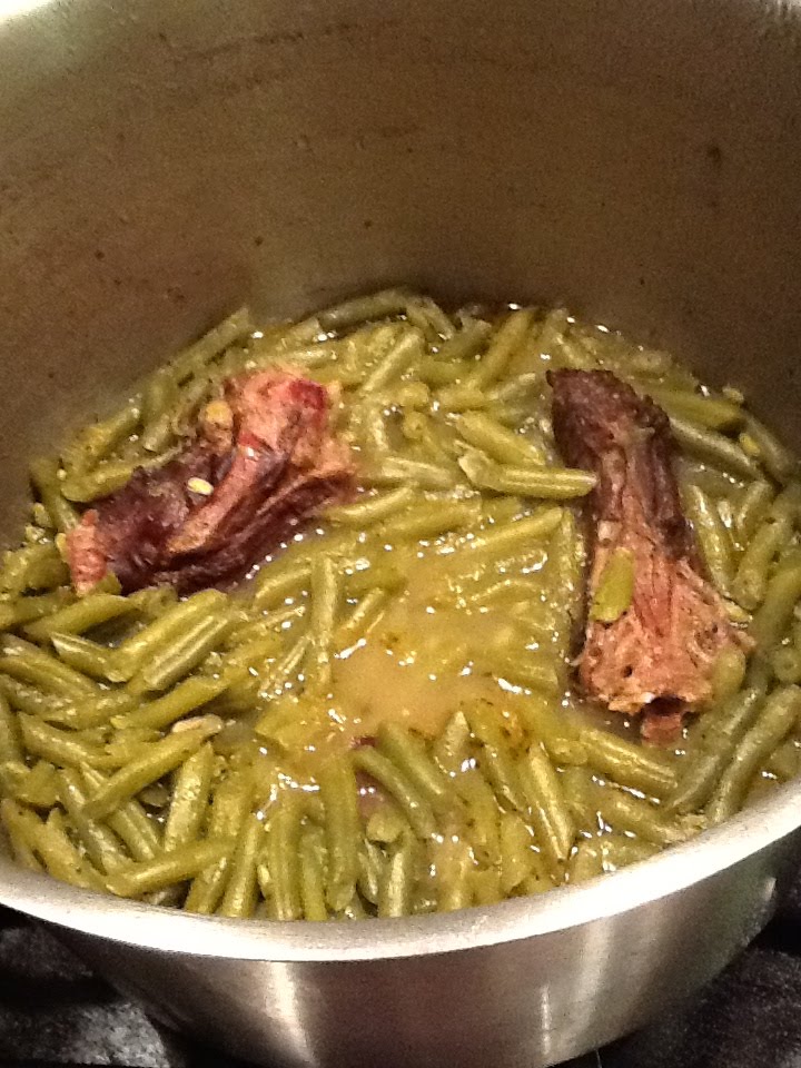 Fashion And Whatever I Like Fresh Green Beans With Smoked Turkey
