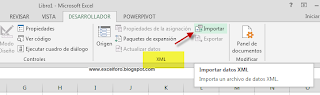 Importando - Exportando datos en XML con Excel.