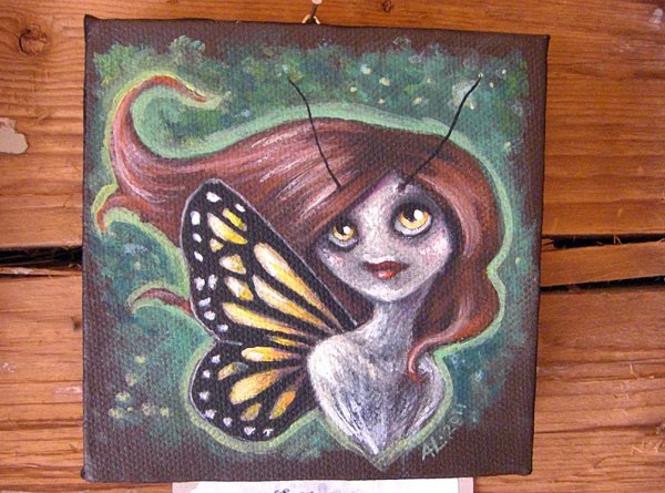 The finished canvas pixie no.1
