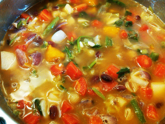 Minestrone Soup-inthe making