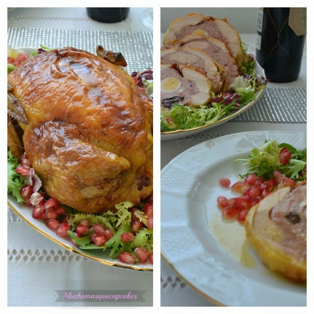 Pollo relleno para Navidad | Cocina