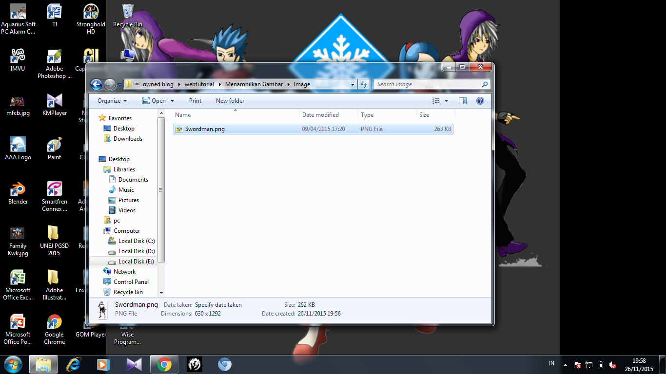 Web Tutorial: Menampilkan gambar pada browser dengan notepad